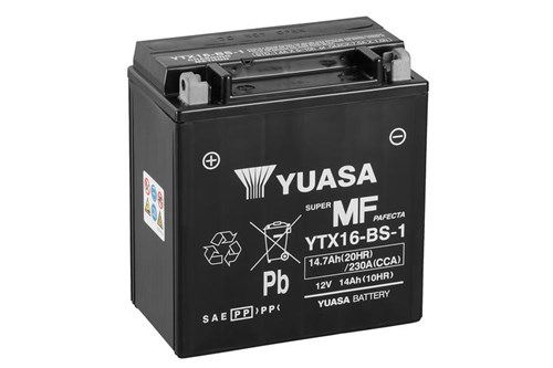 Yuasa Mc batteri  YTX16-BS-1 MF AGM 12v 14,7 Ah