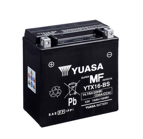 Yuasa Mc batteri  YTX16-BS MF AGM 12v 14,7 Ah