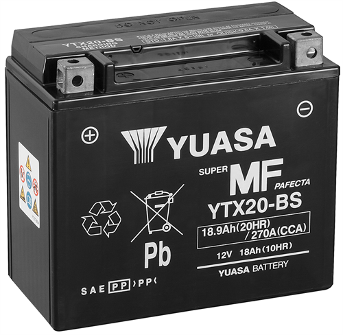 Yuasa Mc batteri  YTX20-BS MF AGM 12v 18,9 Ah