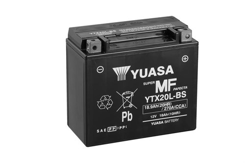 Yuasa Mc batteri  YTX20L-BS MF AGM 12v 18,9 Ah