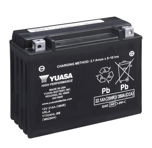 Yuasa Mc batteri  YTX24HL-BS Hög Effekt AGM 12v 22,1 Ah