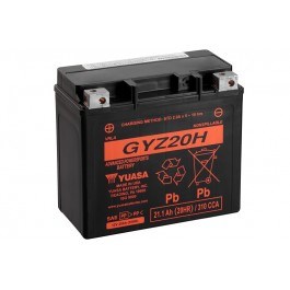 Yuasa Mc batteri  GYZ20H Hög Effekt AGM 12v 21,1 Ah