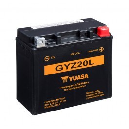 Yuasa Mc batteri  GYZ20L Hög Effekt AGM 12v 21,1 Ah