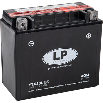 LP Mc Batteri AGM 12v 18Ah YTX20L-BS