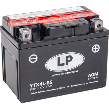 LP Mc Batteri AGM 12V 3,5Ah YTX4L-BS