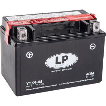 LP Mc Batteri AGM 12v 8Ah YTX9-BS