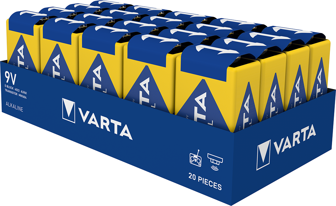 Varta  Industrial PRO Alk 9V 20st