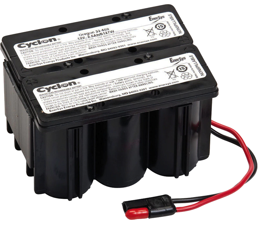 Cyklon startbatteri till klippo 12V 2,5Ah