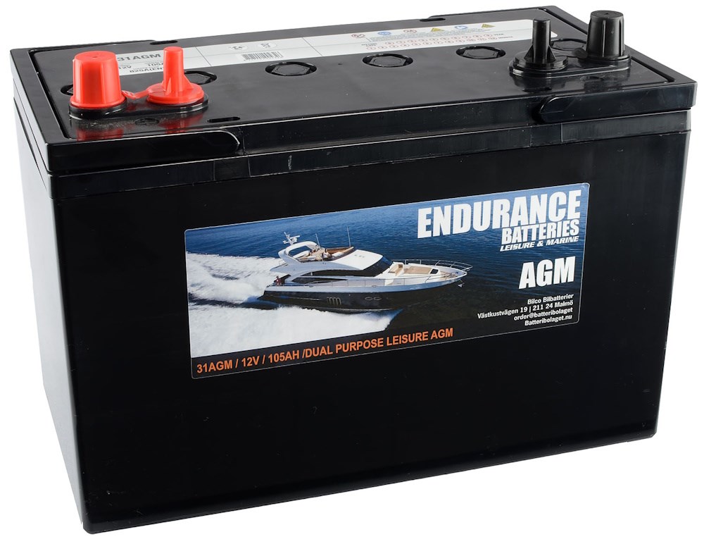 Endurance AGM Dual 12V 105Ah