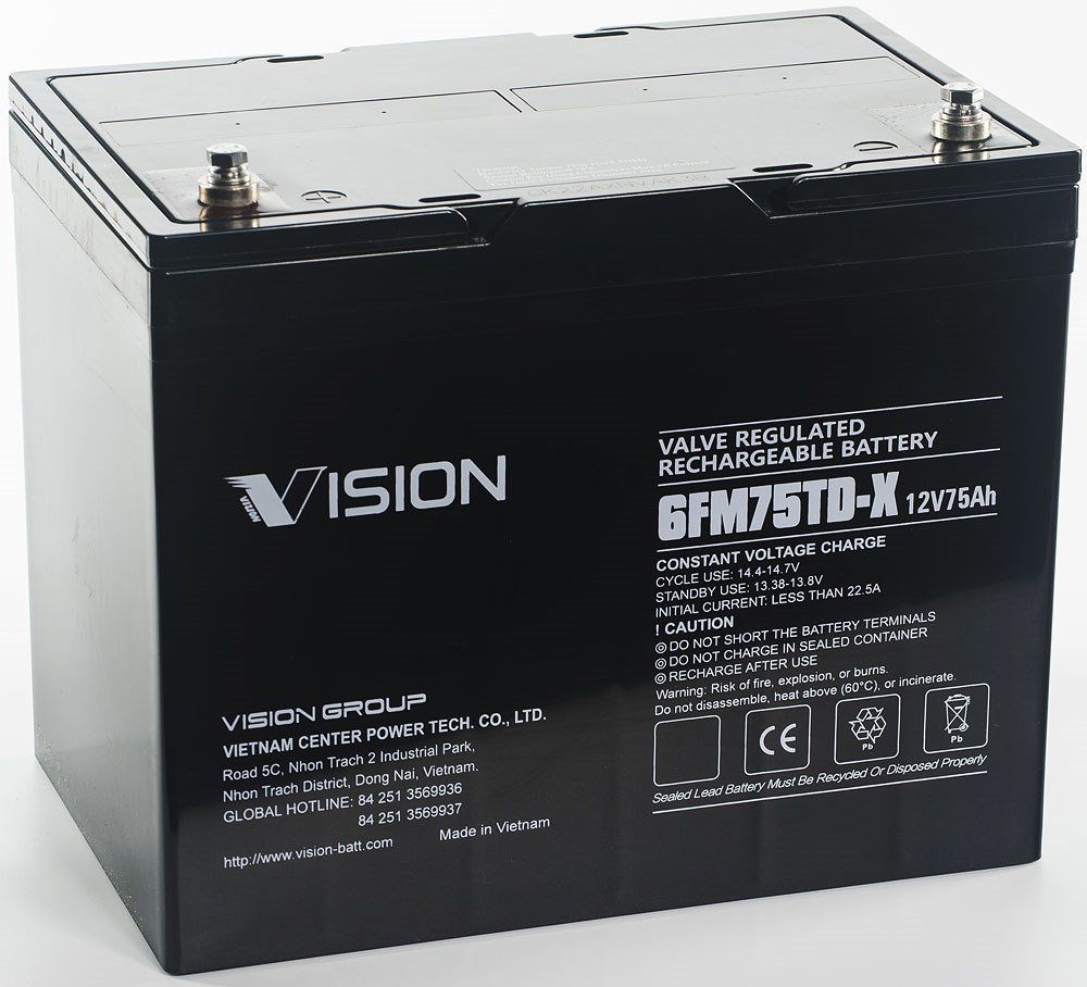 Vision Vrla 12v 75Ah