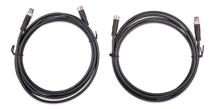 Victron M8 cirkulär kontakt hane/hona 3-polig kabel 1m (2st)