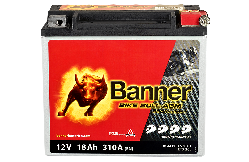 Banner Mc Batteri AGM  PRO  ETX20L 12V 18Ah