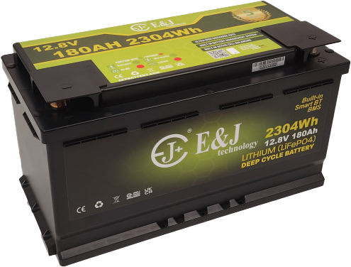 E&J Litium 12V 180Ah Heat - BT