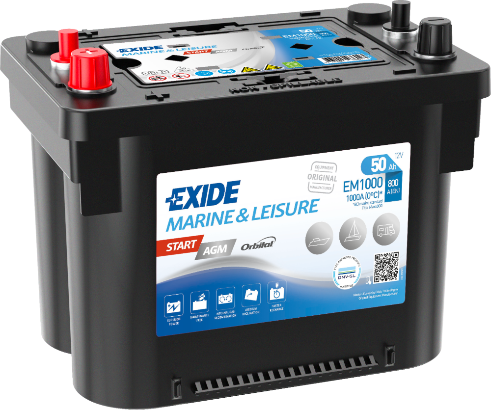 Exide Dual AGM 12V 50Ah