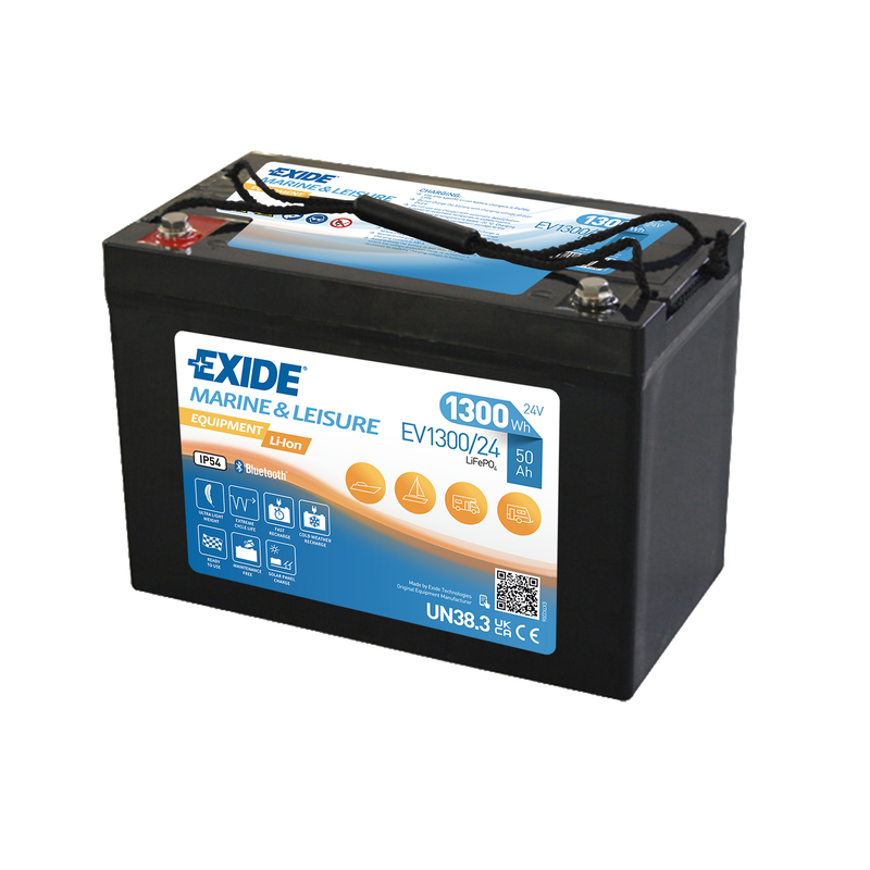 Exide  Litium 24v 50Ah Heat-Bluetooth