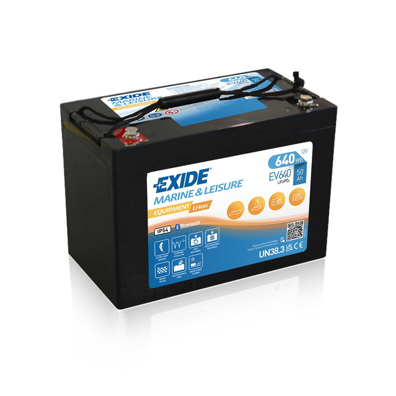 Exide  Litium 12v 50Ah  Heat-Bluetooth