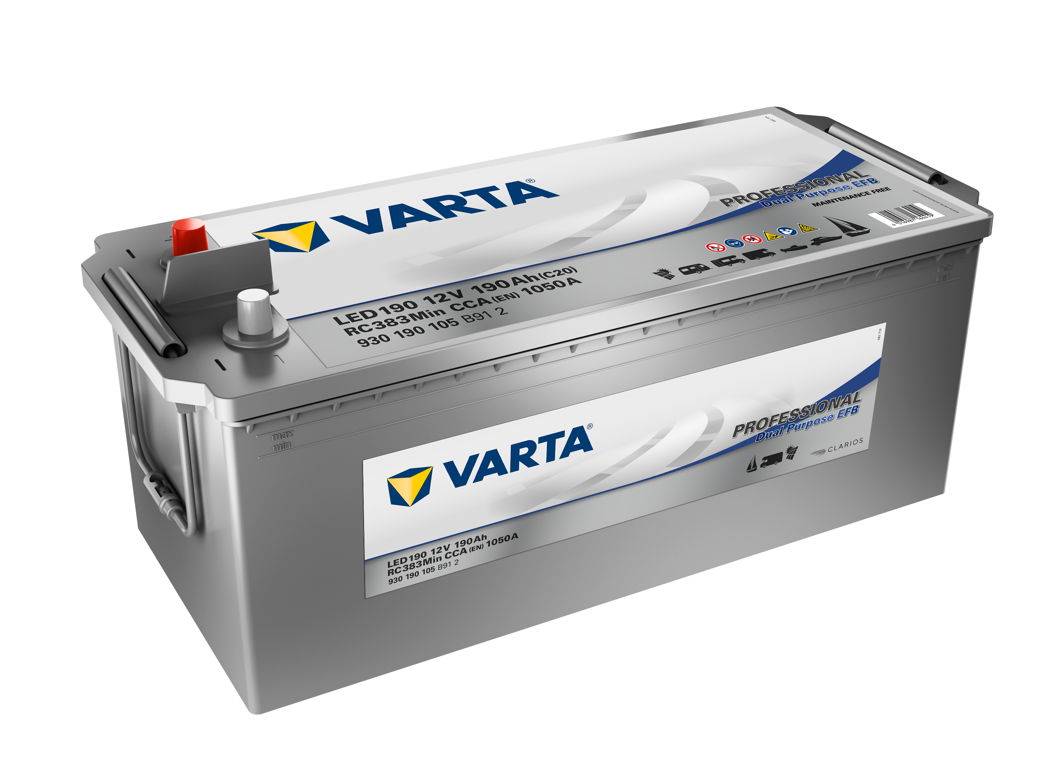 Varta Prof. Dual Purpose EFB 12v 190Ah