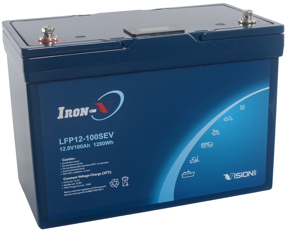 Vision Litium 12V 100Ah Heat,BT&Disp