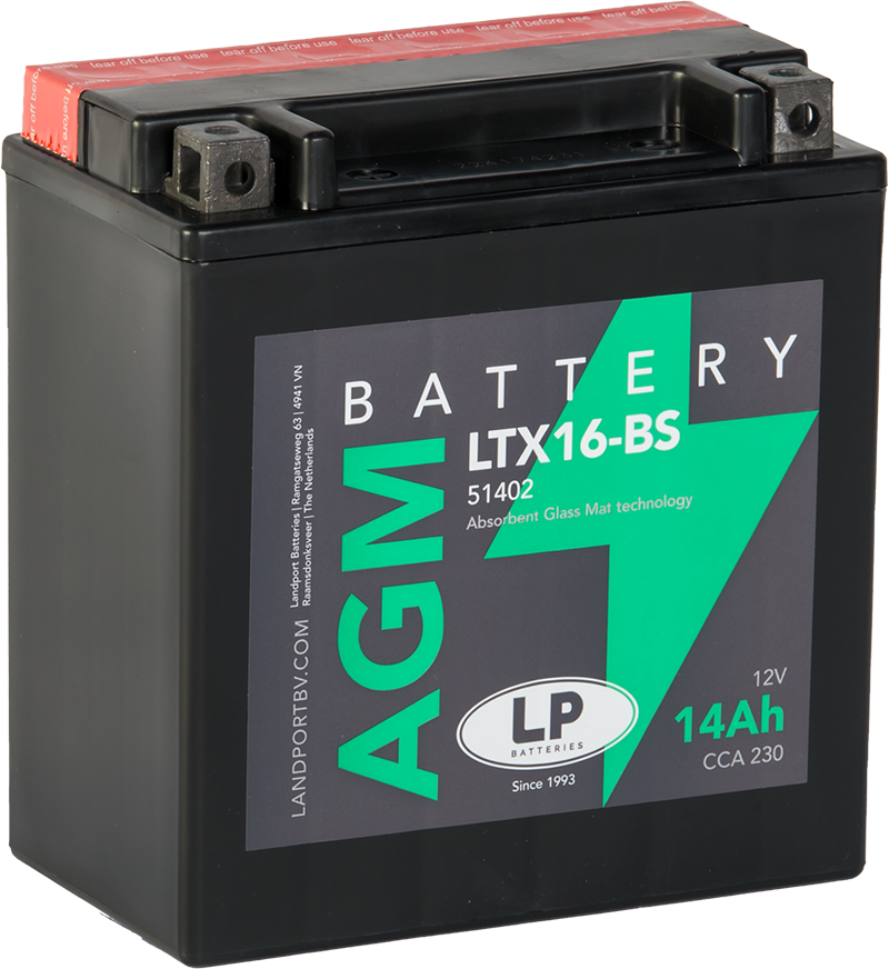 LP Mc Batteri AGM 12v 14Ah YTX16-BS