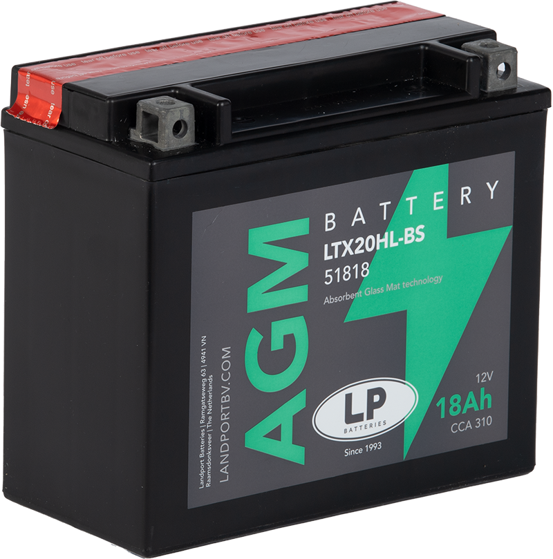 LP Mc Batteri AGM 12V 18Ah YTX20HL-BS