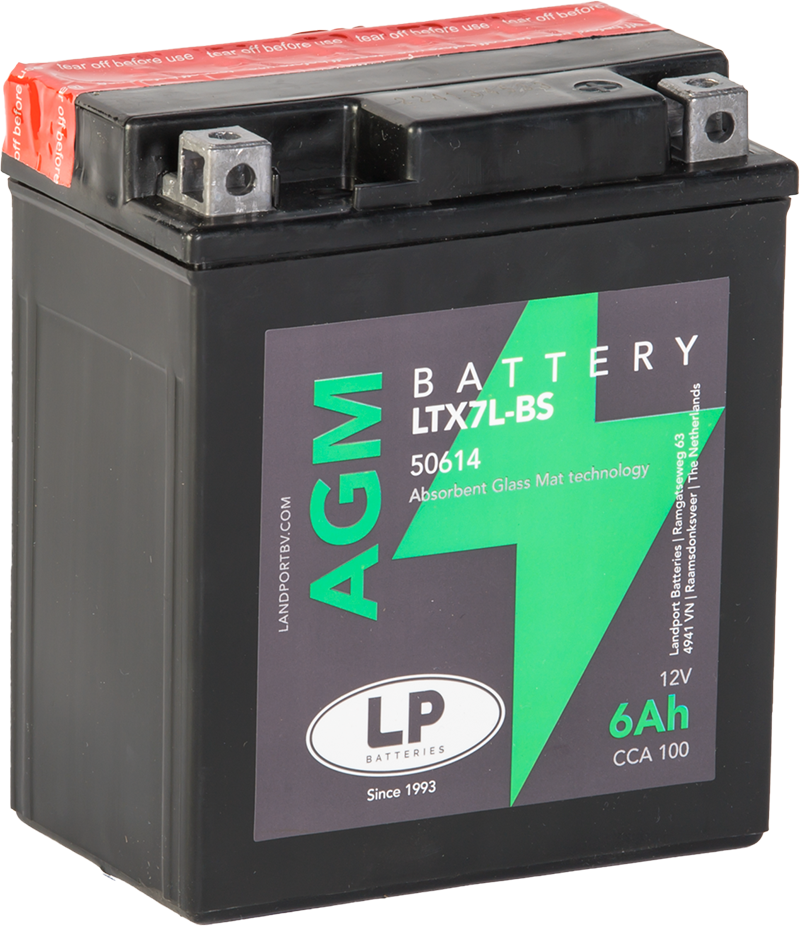 LP Mc Batteri AGM 12v 6Ah YTX7L-BS