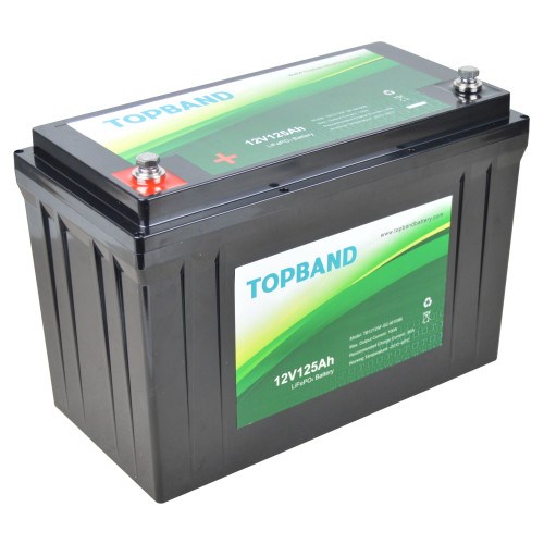 Topband Litium 12V 125Ah Heat & BL