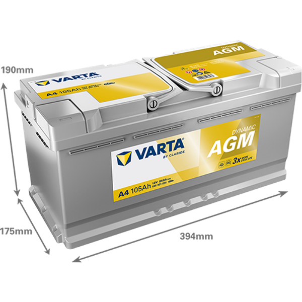 Varta Dynamic AGM 12V 105Ah