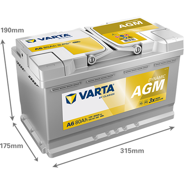 Varta Dynamic AGM 12V 80Ah