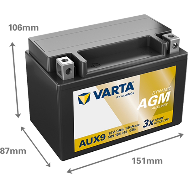 Varta Dynamic Aux 12V 9Ah