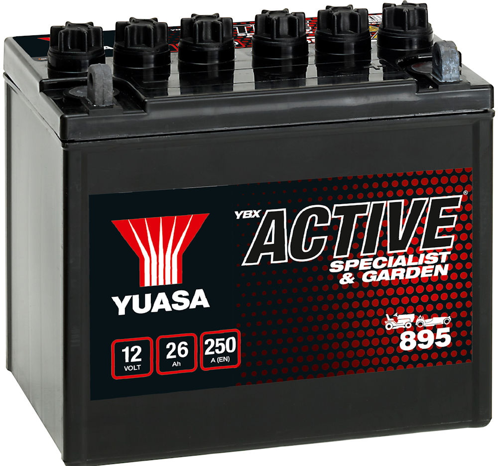 Yuasa Trädgårdsbatteri 12V 26Ah H+ 895