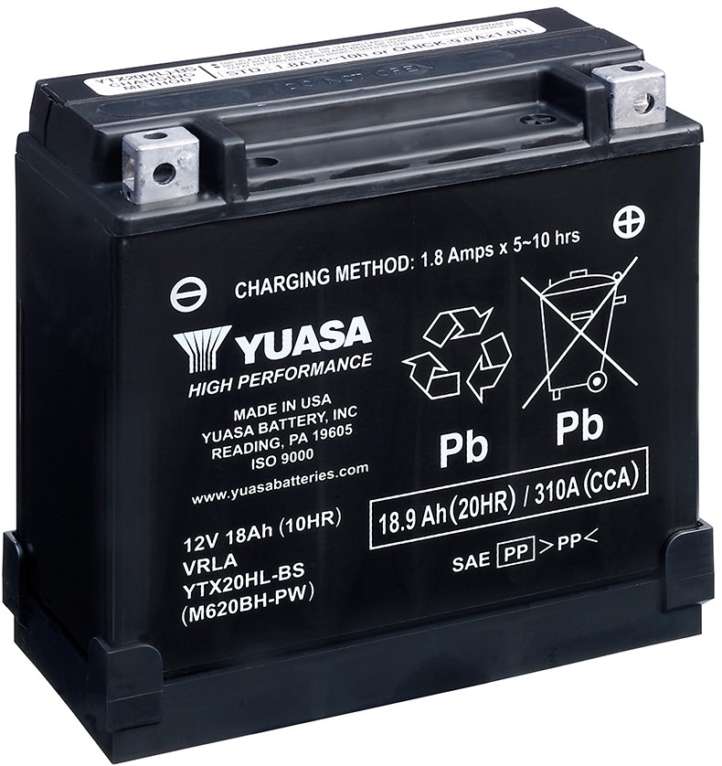 Yuasa Mc batteri Hög Effekt AGM 12V 18,9Ah