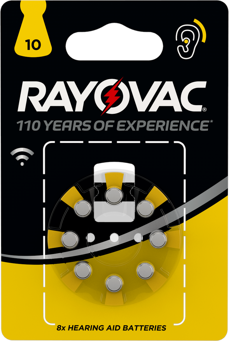 RAYOVAC  Hörapparatsbatterier  10 8st