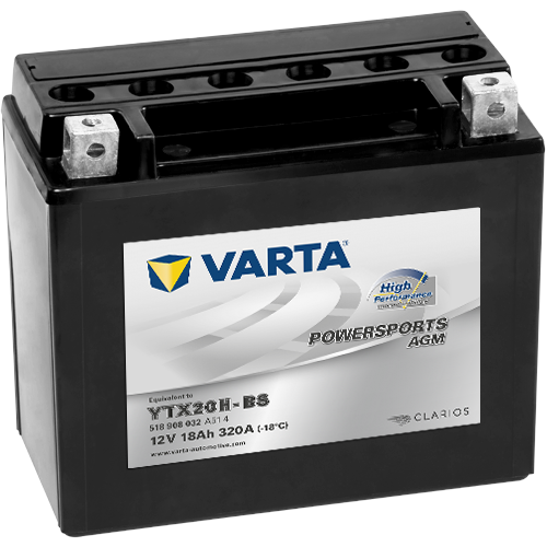 Yuasa Mc batteri  YTX20-BS MF AGM 12v 18,9 Ah