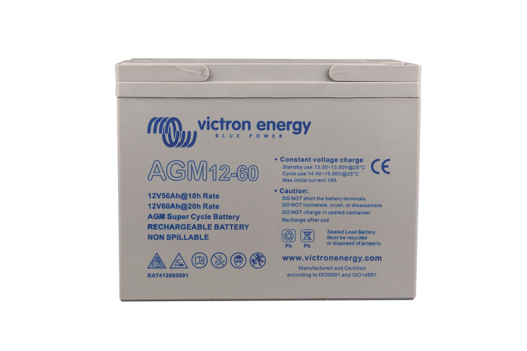 Victron 12V 60Ah AGM Super Cycle Batteri. (M5)