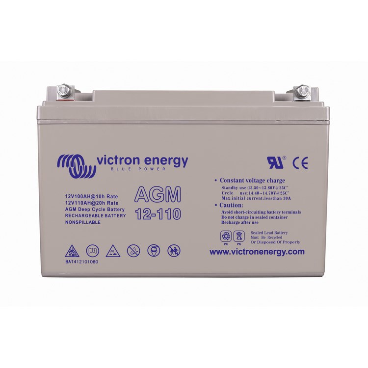 Victron 12V 125Ah AGM Super Cycle Batteri. (M8)