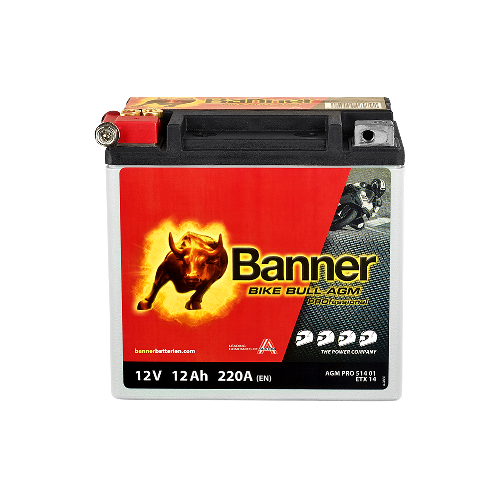 Banner Mc Batteri AGM YTX14-BS 12V 12Ah