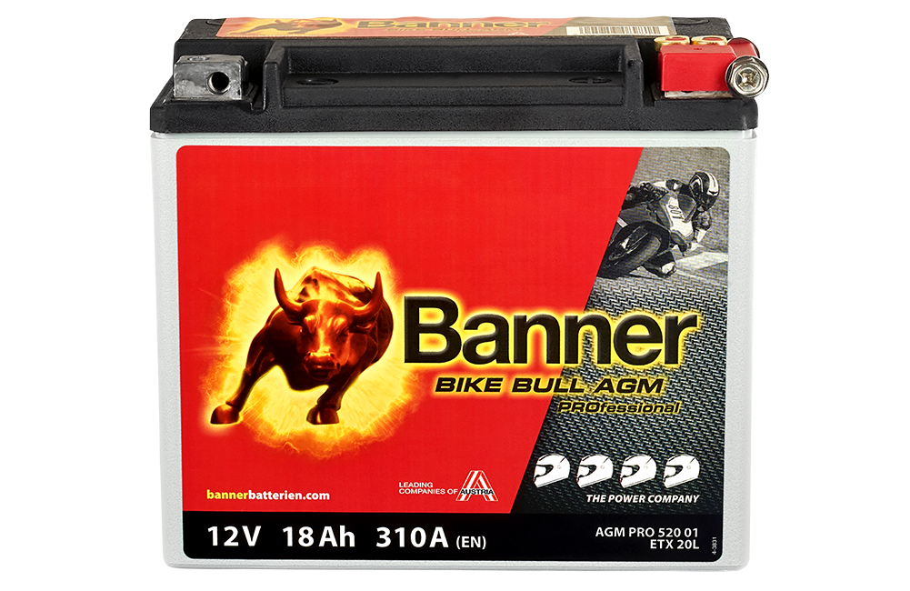 Banner Mc Batteri AGM PRO ETX20L 12V 18Ah
