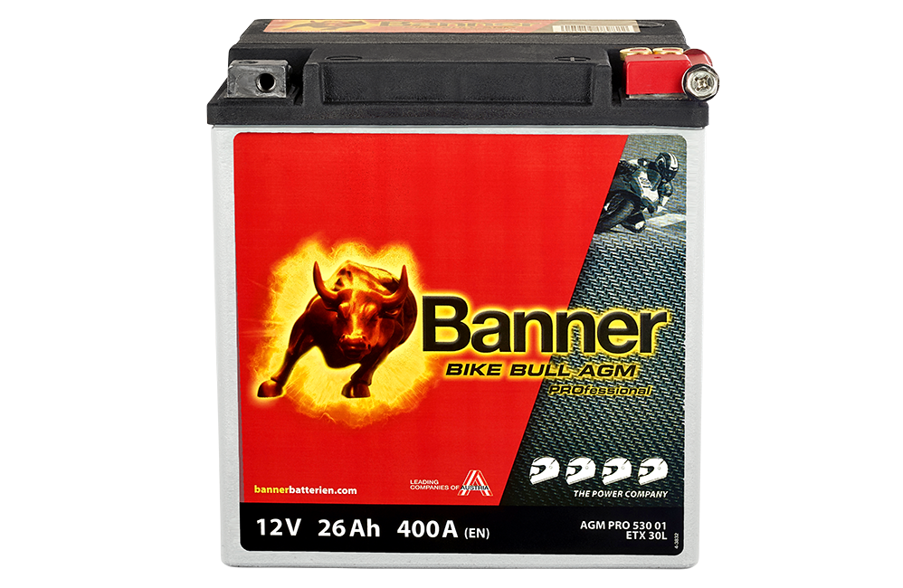Banner Mc Batteri AGM PRO ETX30L 12V 26Ah