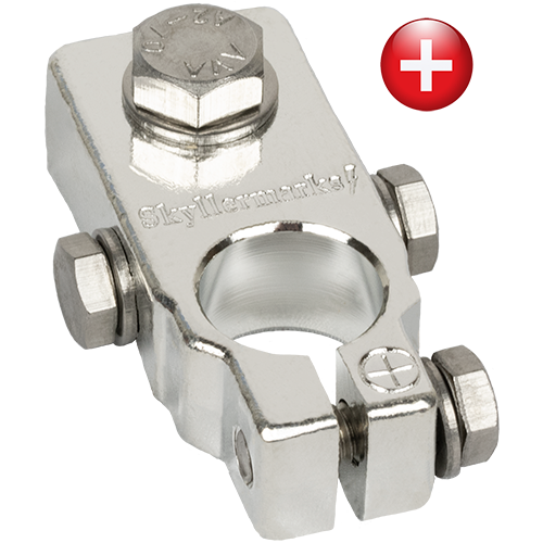 Batterikabel, 10mm2, RÖD 1m