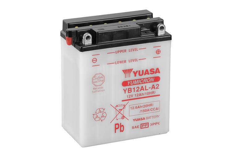 Yuasa Mc batteri  YB12AL-A2  12v 12,6 Ah